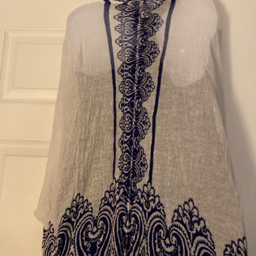Chico's Lightweight Long Knit Cardigan/cover Up - Picture 6 of 9